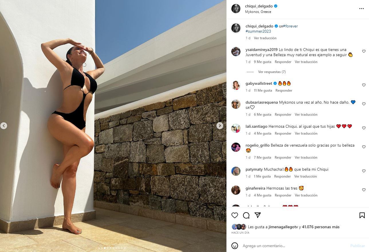 Chiquinquirá Delgado, novia de Jorge Ramos, toma el sol en Grecia / Instagram