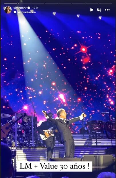 Luis Miguel en el concierto privado de Value / Instagram