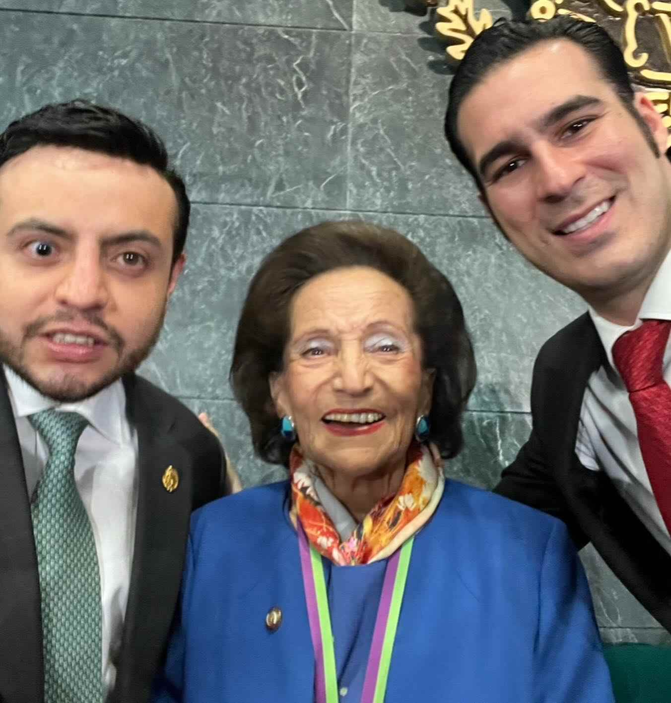 Rodrigo Rojas Navarrete, Ifigenia Martínez y Miguel Torruco Garza / Foto: Instagram
