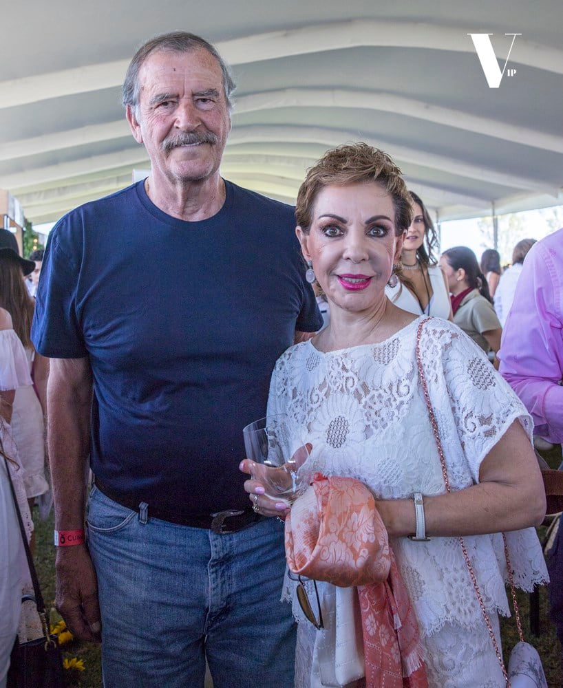 Vicente Fox y Marta Sahagún de Fox en las vendimias