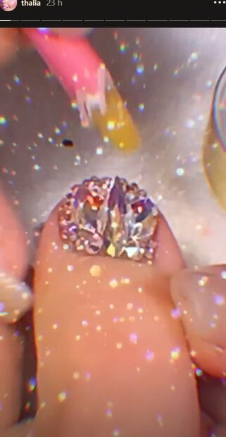 El sorprendente manicure de Thalía para la noche de MET Gala