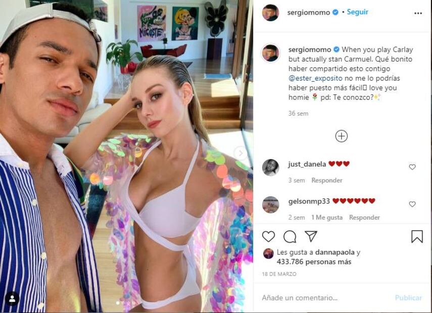 Ester Expósito recrea su sensual baile viral junto a Sergio Momo