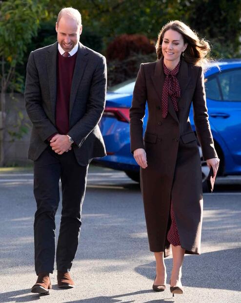 Kate Middleton en su reciente visita a Southport junto al príncipe William / Foto: Getty Images