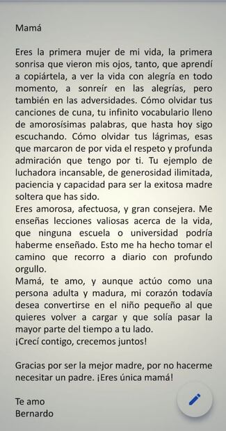 Carta de amor: Paola Albarrán, Ana Tejeda, Pamela Hamui y Bernie Noval escriben a mamá
