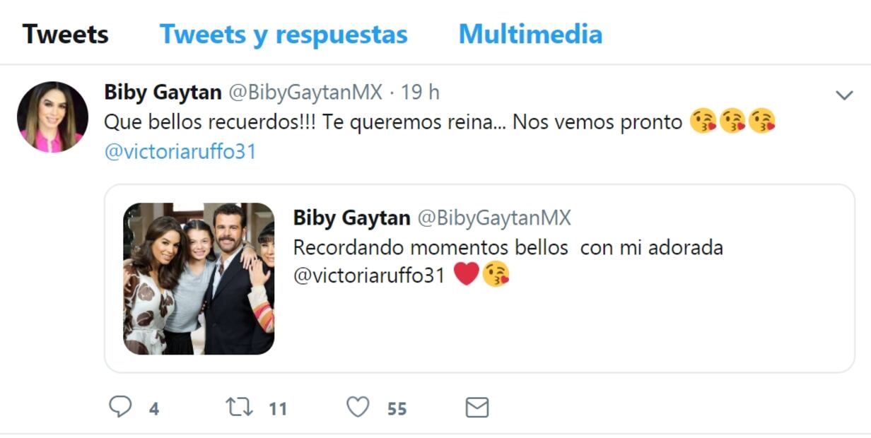 Usurpan identidad de Biby Gaytán en Twitter