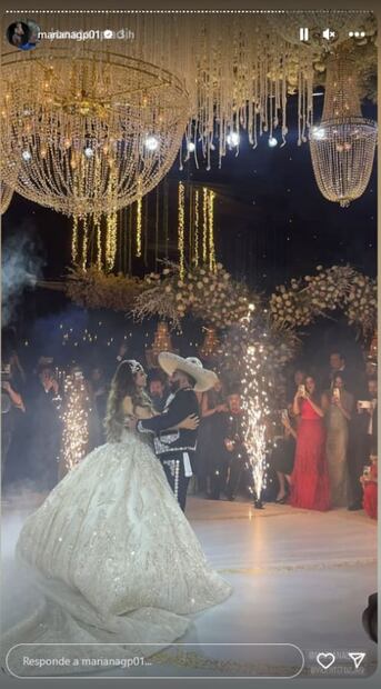 La boda de Vicente Fernández Jr. y Mariana González / Instagram