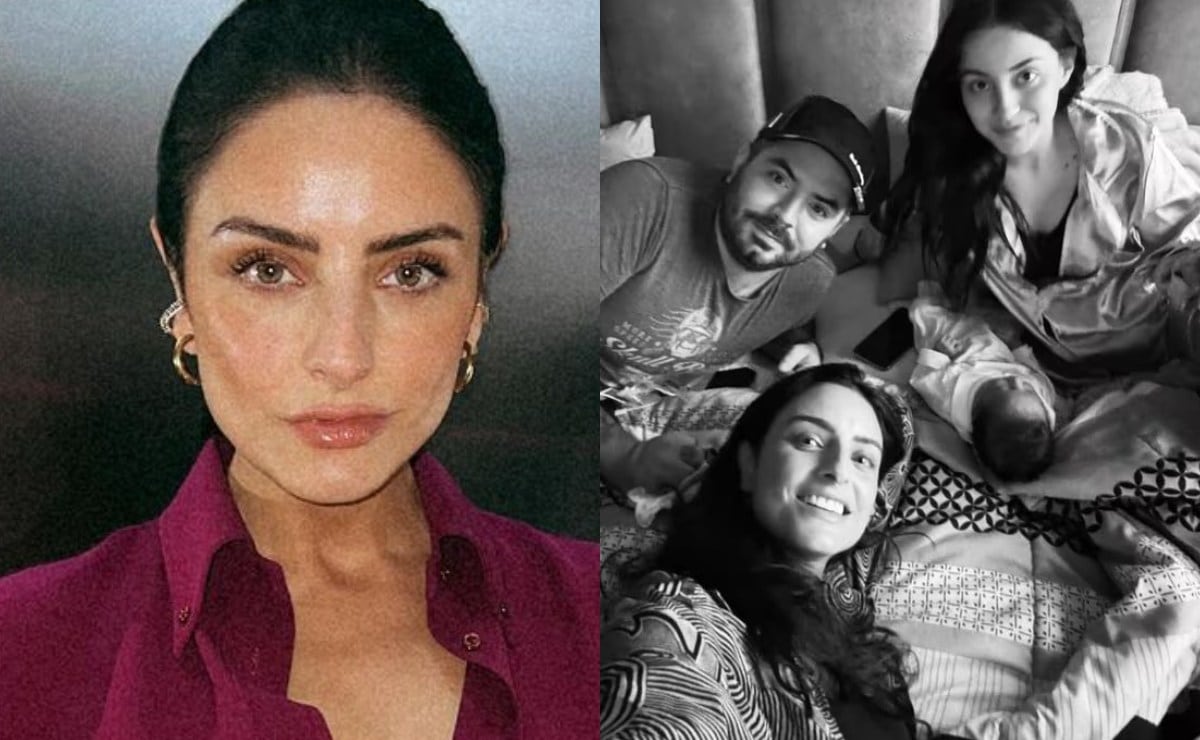 Aislinn Derbez comparte tiernas fotos del encuentro de Kailani y Tessa