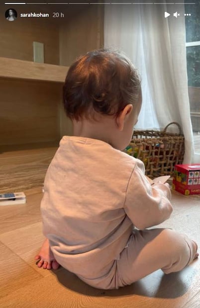 Nala, hija de "Chicharito" Hernández y Sarah Kohan, encanta con los tenis para bebé de Kanye West