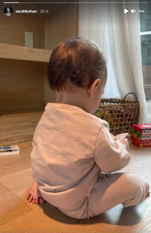 Nala, hija de "Chicharito" Hernández y Sarah Kohan, encanta con los tenis para bebé de Kanye West
