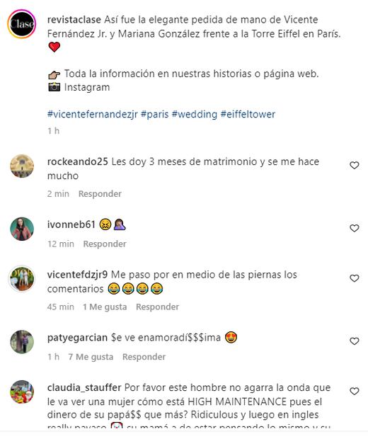 Vicente Fernández y su novia Mariana se defienden de burlas, "Me paso entre las piernas los comentarios"