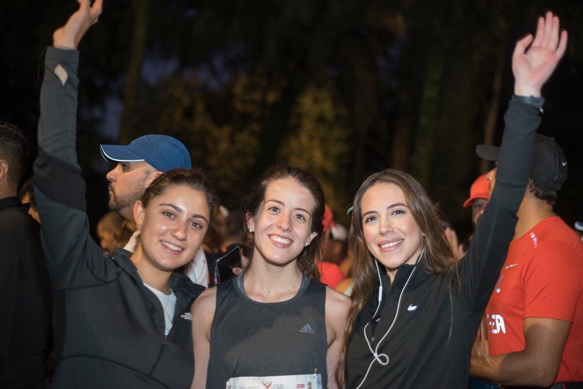 Paola Albarrán y Fernando Landeros en la 37 edición del Maratón de la Ciudad de México