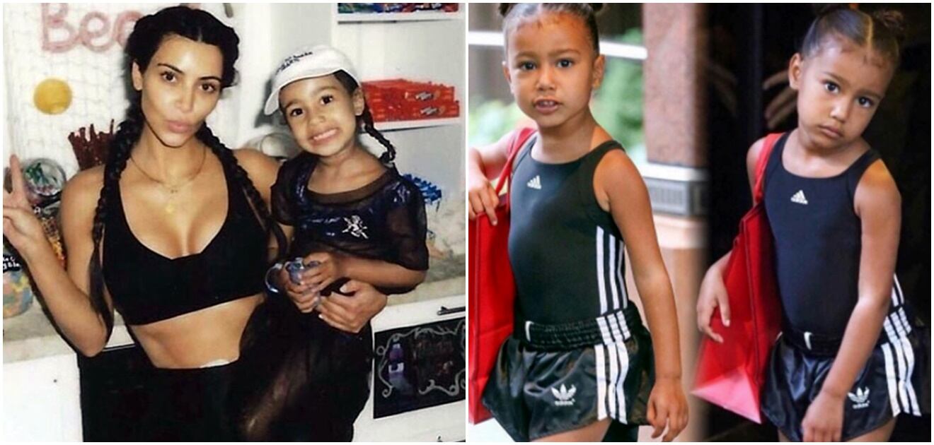 Critican a Kim Kardashian por corsé de North West