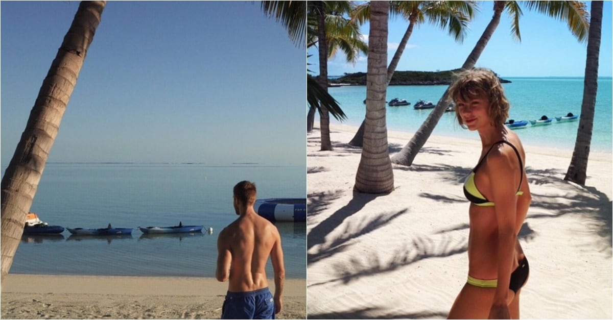 FOTOS: Taylor Swift y Calvin Harris celebran su primer año en la playa