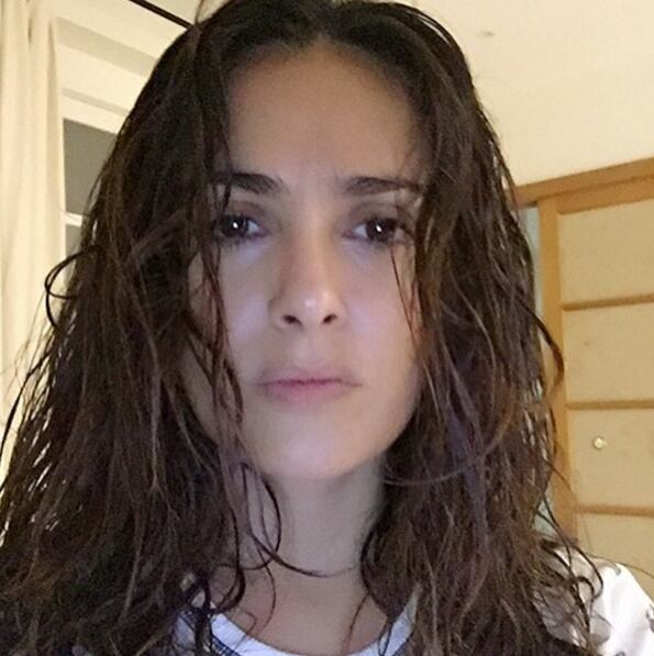 Así luce Salma Hayek sin maquillaje