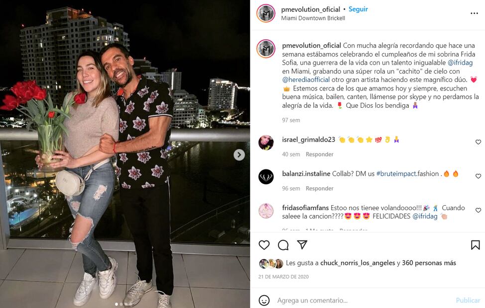Pedro Moctezuma y Frida Sofía, su sobrina / Foto: Instagram