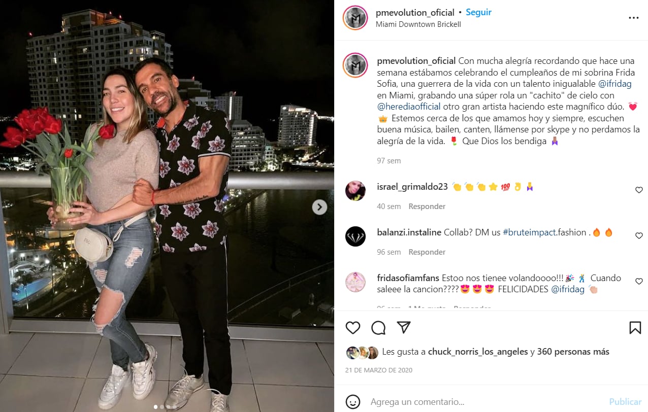 Pedro Moctezuma y Frida Sofía, su sobrina / Foto: Instagram