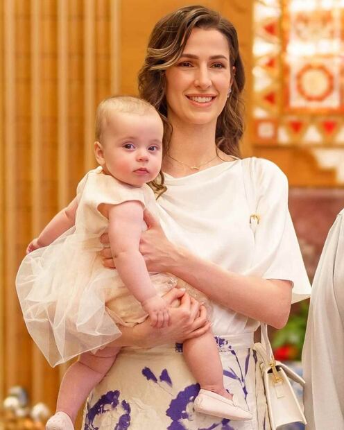 La princesa Rajwa de Jordania junto a la pequeña Iman / Foto: Instagram - @theroyalfamilyjo