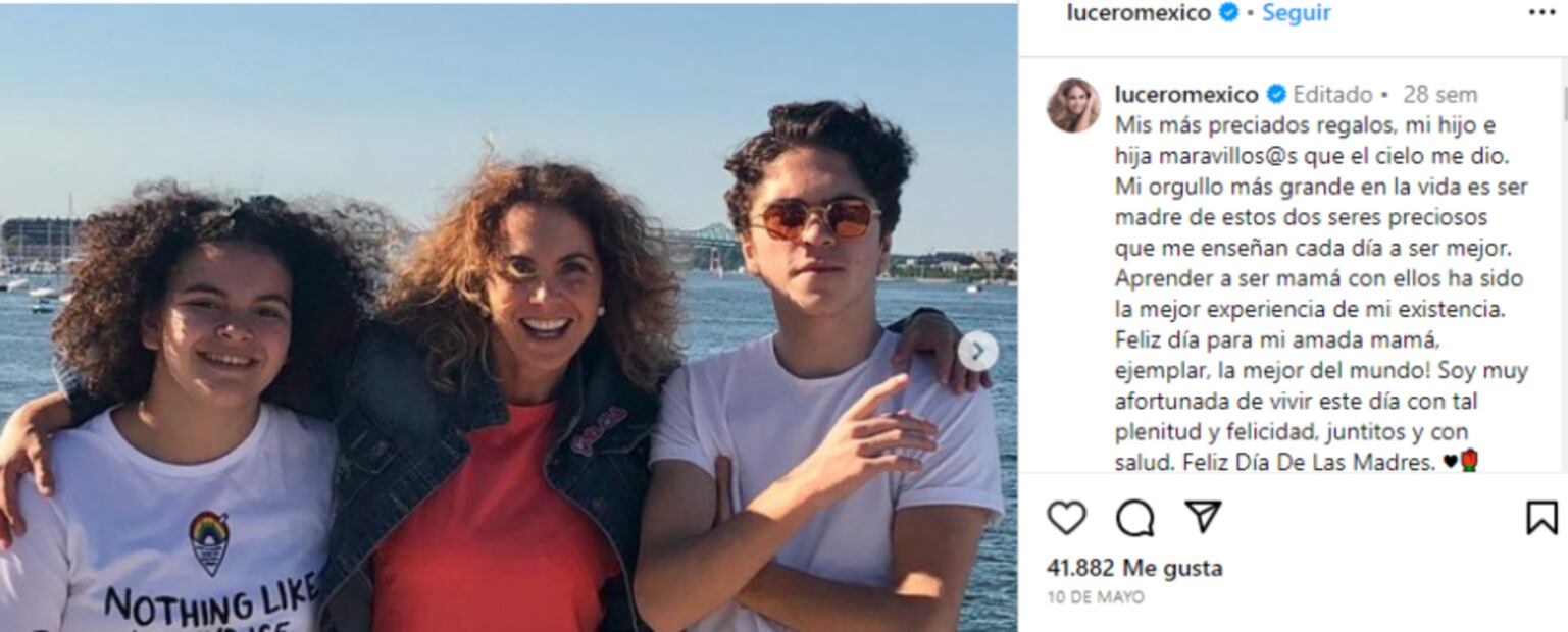 Lucero y sus hijos/Instagram.