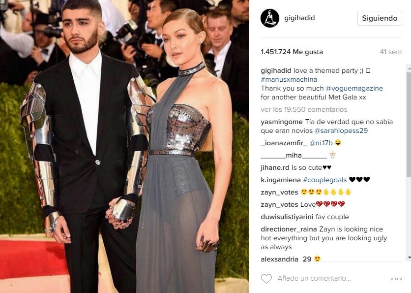 El álbum romántico de Gigi Hadid y Zayn Malik 
