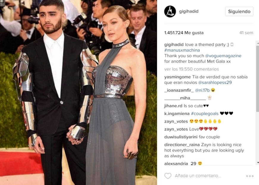 El álbum romántico de Gigi Hadid y Zayn Malik