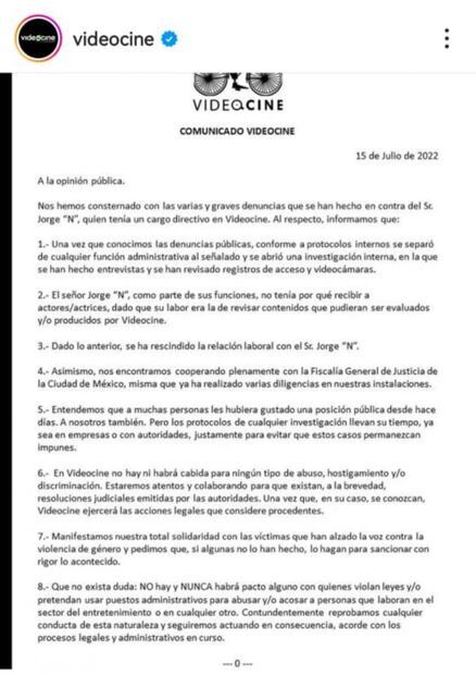 Cancelan a Coco Levy y su relación laboral con Videocine