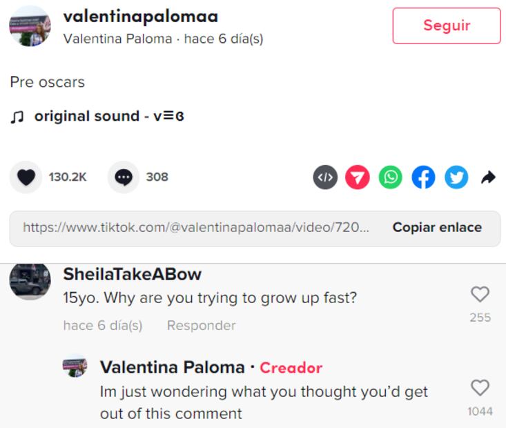 Valentina Paloma Pinault, hija de Salma Hayek, responde a los señalamientos por su cambio físico