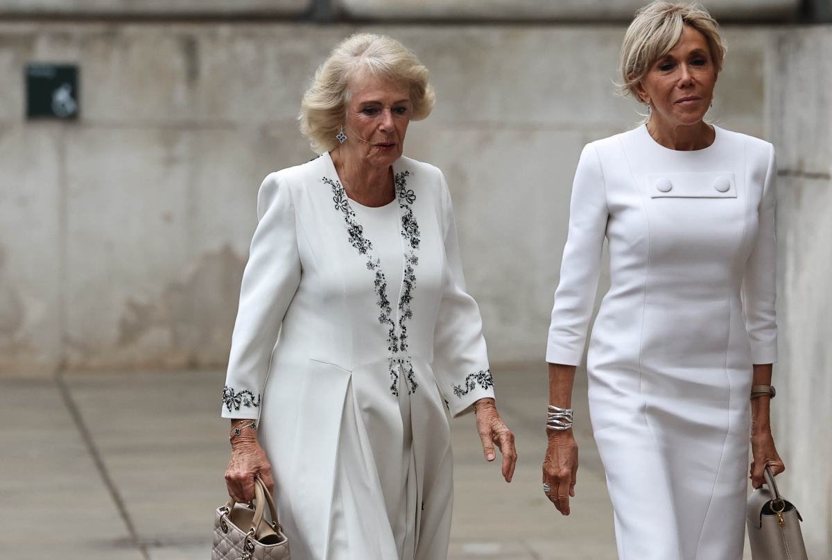 La reina Camila y Brigitte Macron (Foto: EFE)