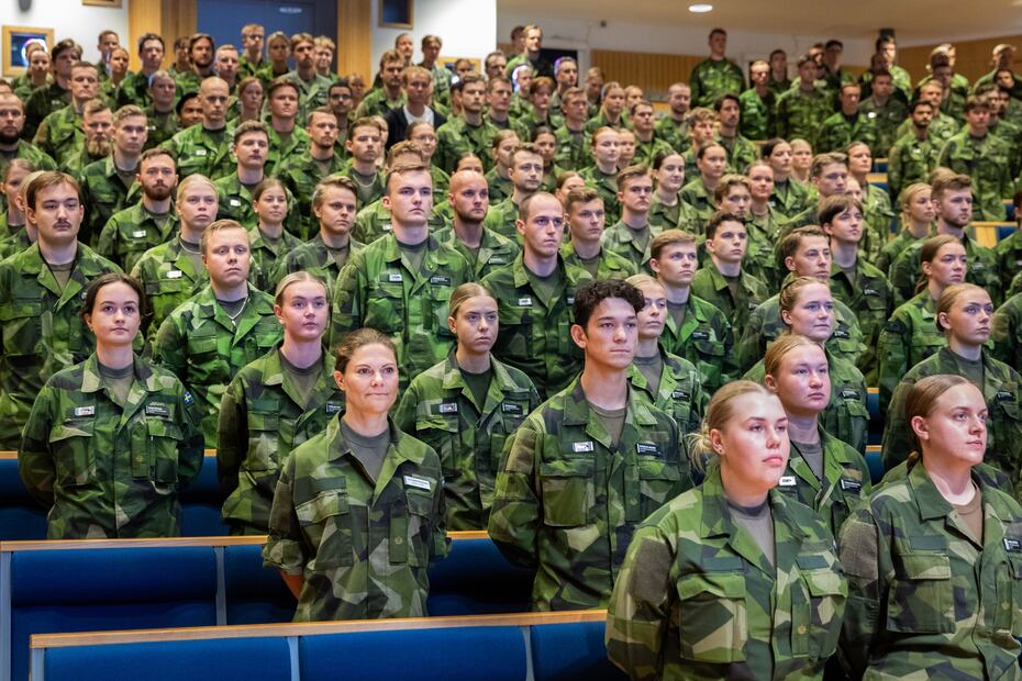 Victoria de Suecia en la Academia Superior de Defensa Nacional / Foto: The Royal Court of Sweden