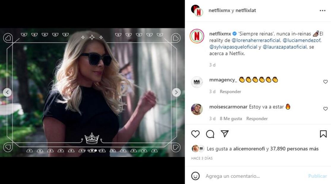 Sylvia Pasquel, Laura Zapata y Lucía Méndez en reality de Netflix
