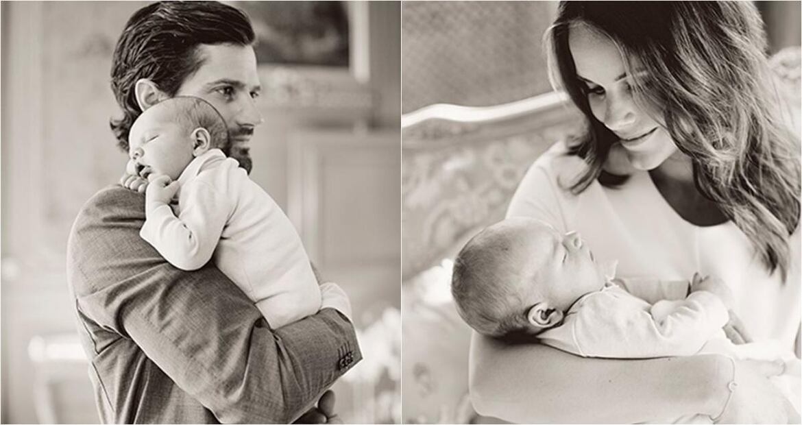 Las primeras fotografías familiares del príncipe Alexander de Suecia