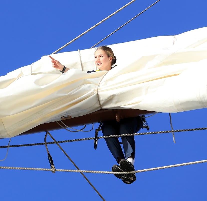 La princesa Leonor a bordo del Buque Escuela Juan Sebastián de Elcano / Foto: EFE
