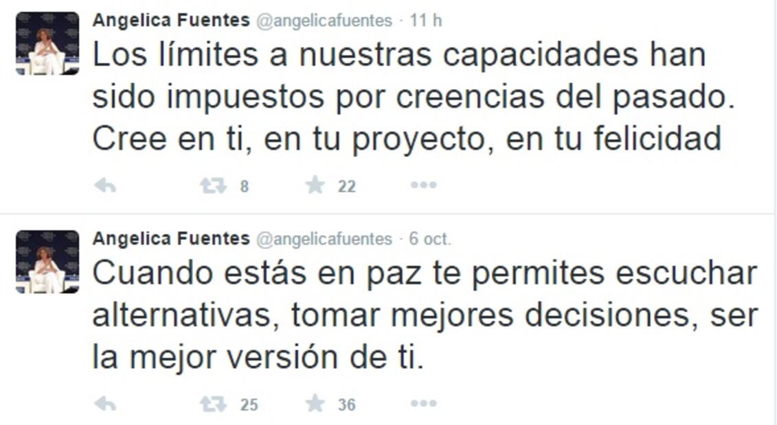Angélica Fuentes solicita amparo contra orden de aprehensión