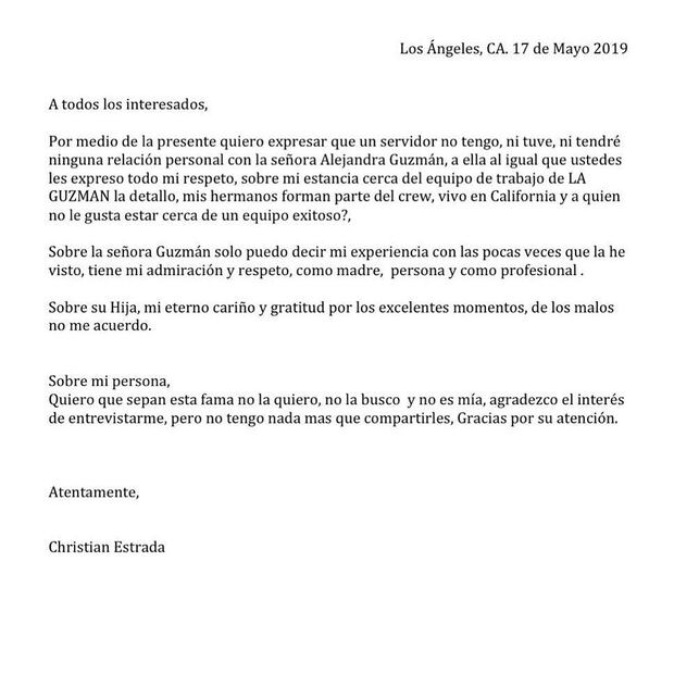 Christian Estrada, exnovio de Frida Sofía, rompe el silencio sobre Alejandra Guzmán 