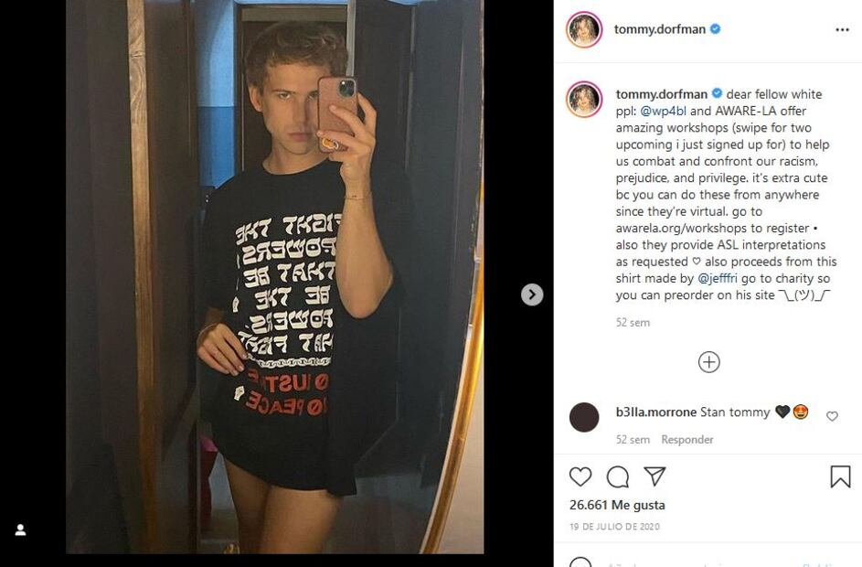 Tommy Dorfman, de la serie “13 Reasons Why”, se declara mujer trans