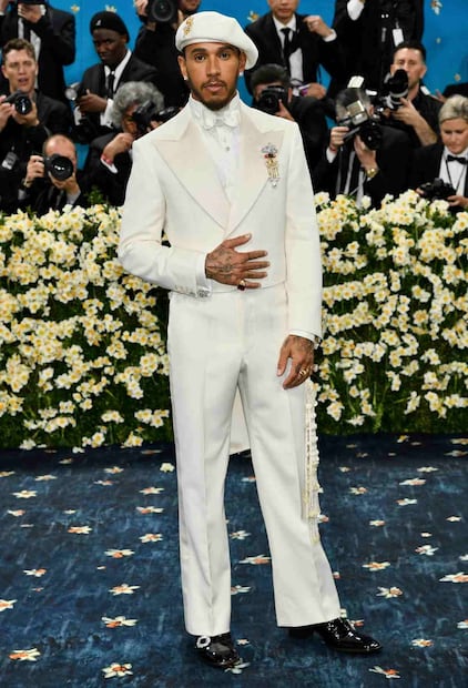 Lewis Hamilton en la Met Gala 2025 / Foto: Evan Agostini - AP