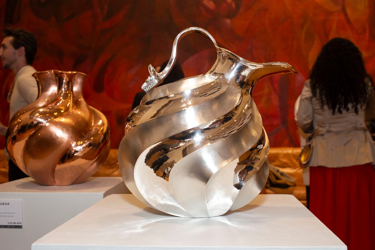 Una de las piezas, realizada en plata. (Foto: Esteban Torreblanca)