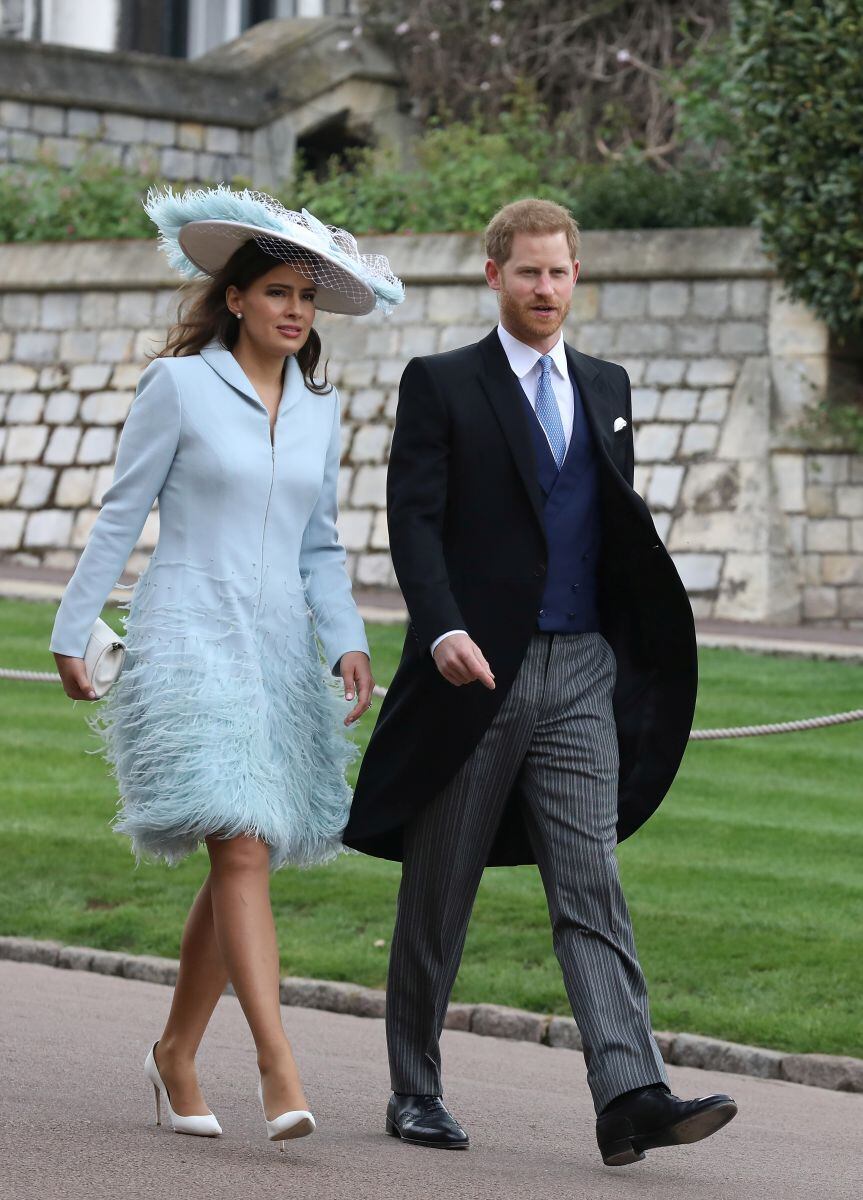 El príncipe Harry, sin Meghan Markle, en la boda de Lady Gabriella