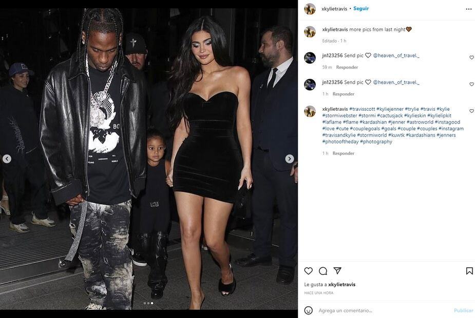 Kylie Jenner y Stormi Webster, su estiloso match en total black