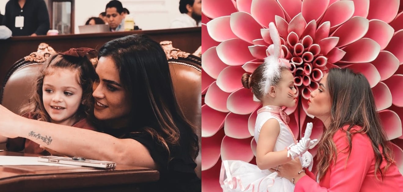 La divertida foto de la diputada Alessandra Rojo de la Vega y su hija Martinah