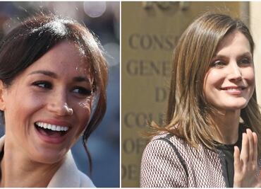 Meghan Markle y la reina Letizia tras los diseños de Victoria Beckham