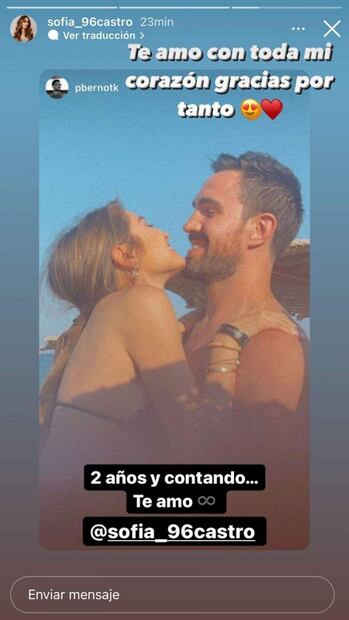Sofía Castro cumple 2 años con Pablo Bernot