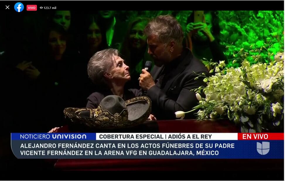 Celebridades y fans despiden a Vicente Fernández en la arena VFG
