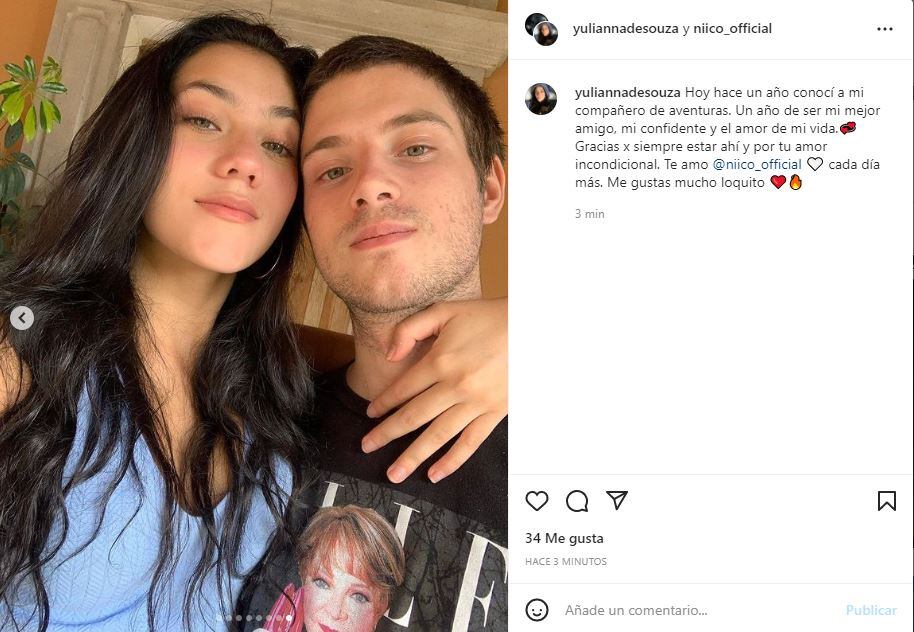 NIICO cumple su primer aniversario de novio con Yulianna de Souza