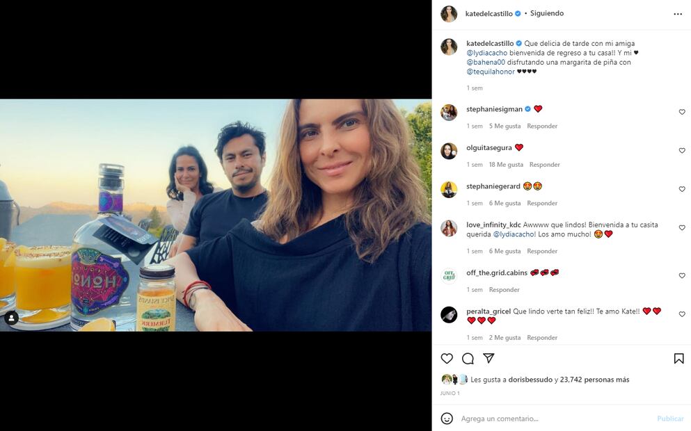 Kate del Castillo y Édgar Bahena cumplen su primer aniversario de novios 