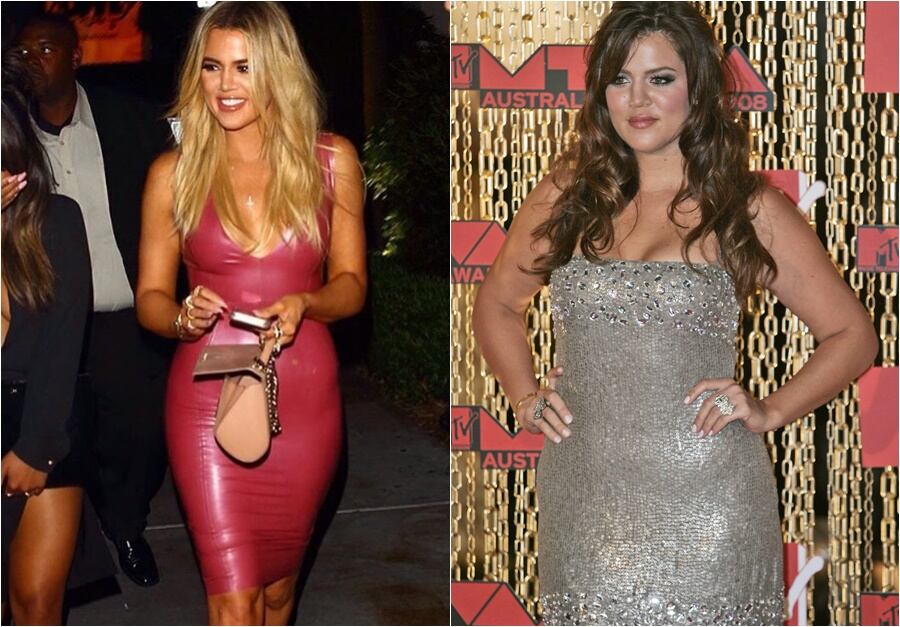 Así cambió el cuerpo de Khloé Kardashian