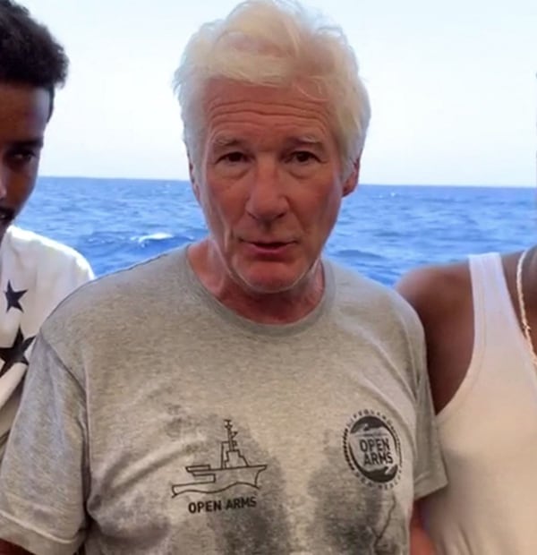 Richard Gere. (Foto: AFP PHOTO / PROACTIVA OPEN ARMS)