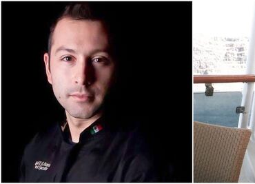 Él es el chef Manuel Barradas, quien está a cargo de la cocina en los cruceros más grandes del mundo