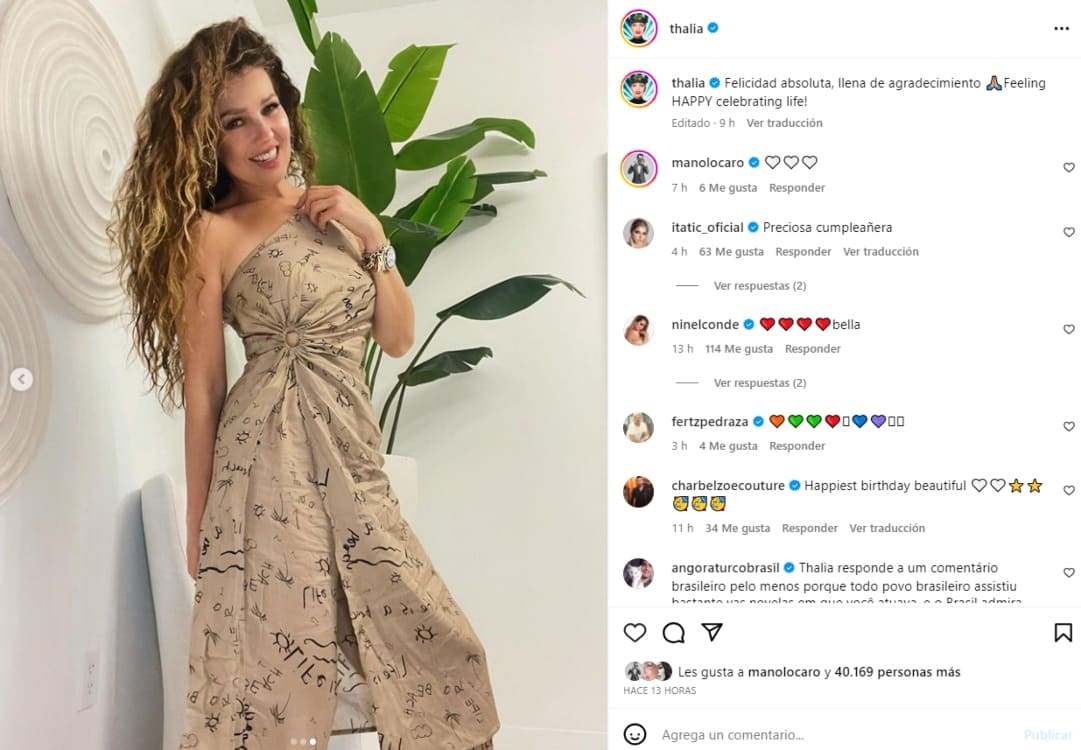 Instagram: @Thalía