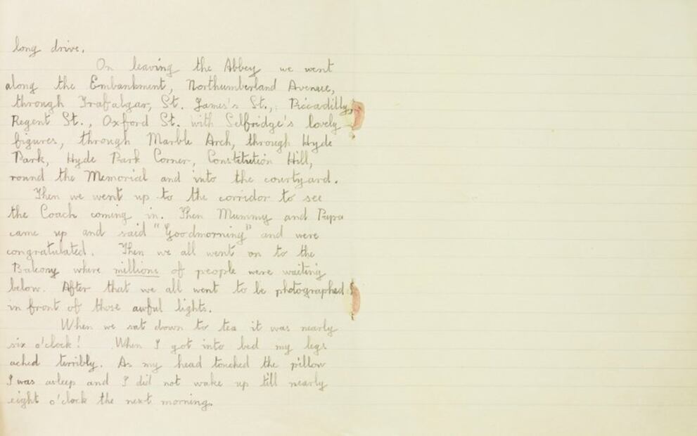 La dulce carta que la reina Isabel II dedicó a sus papás cuando tenía 11 años
