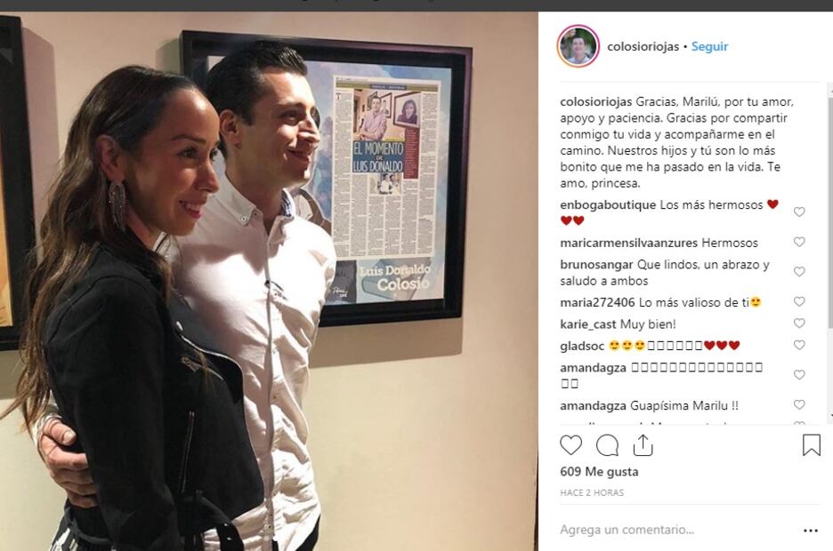 Hijo de Luis Donaldo Colosio se pone romántico y dedica tierno mensaje a su esposa